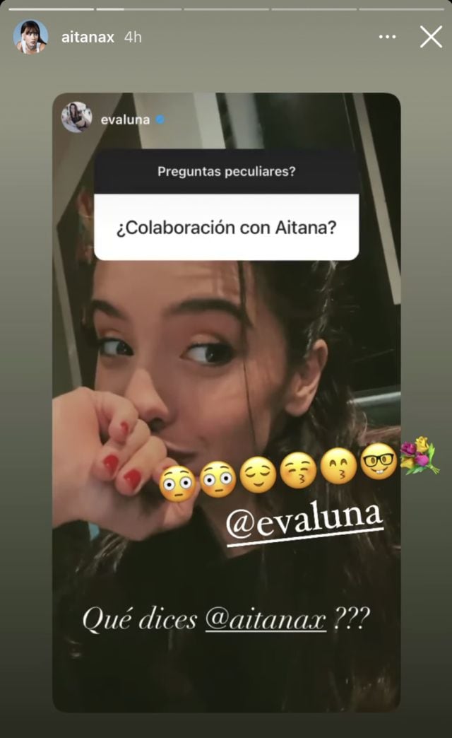 Aitana y Evaluna hablan de una posible colaboración.