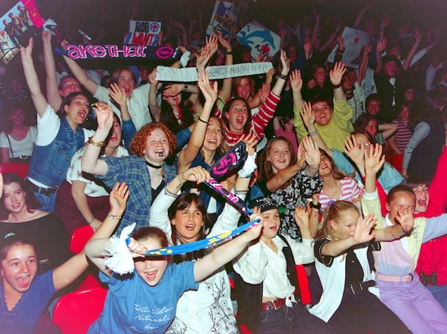 Los fans de Take That en 1995
