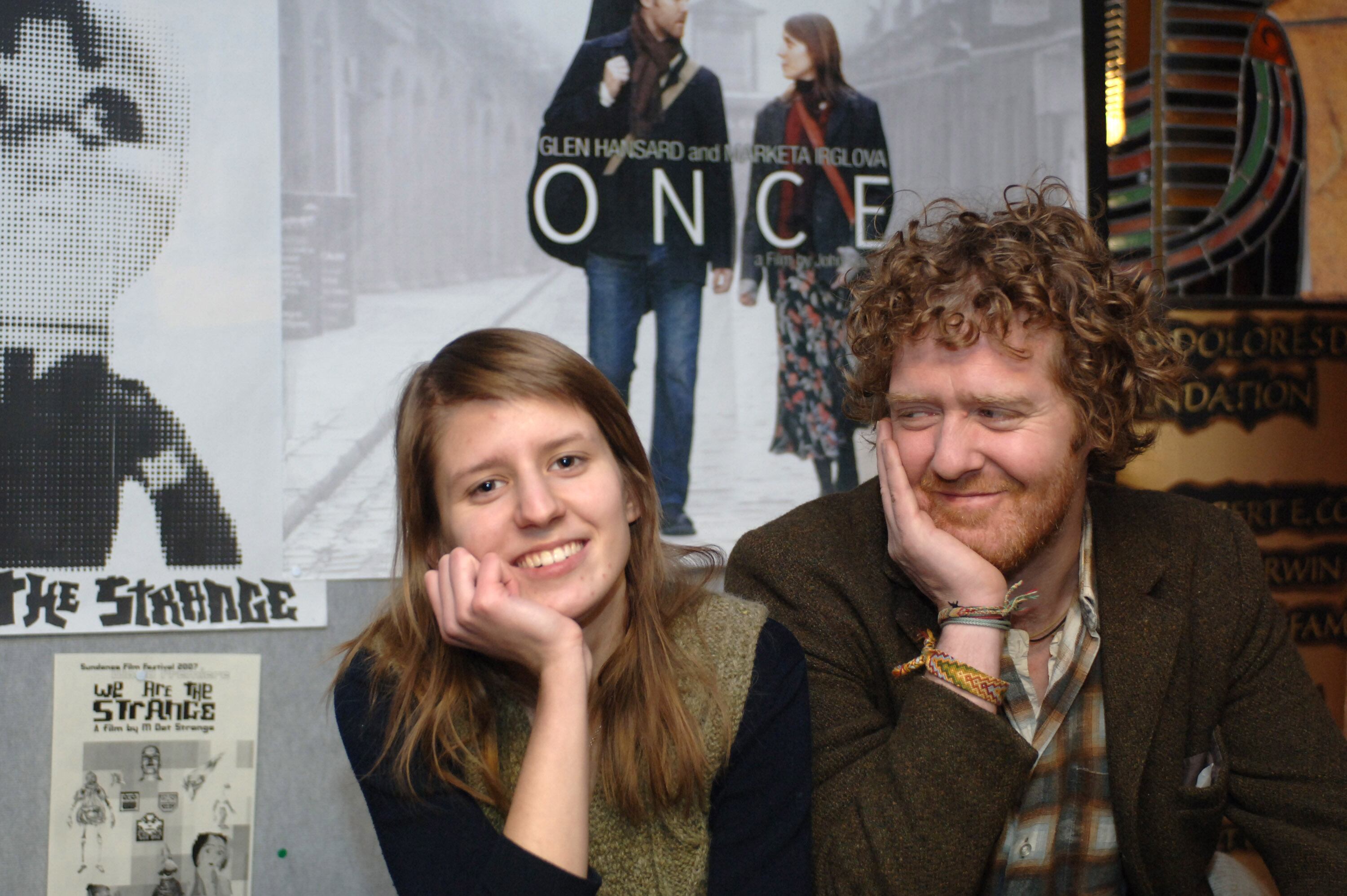 Marketa Irglova y Glen Hansard em el Sundance Film Festival presentando 'Once'