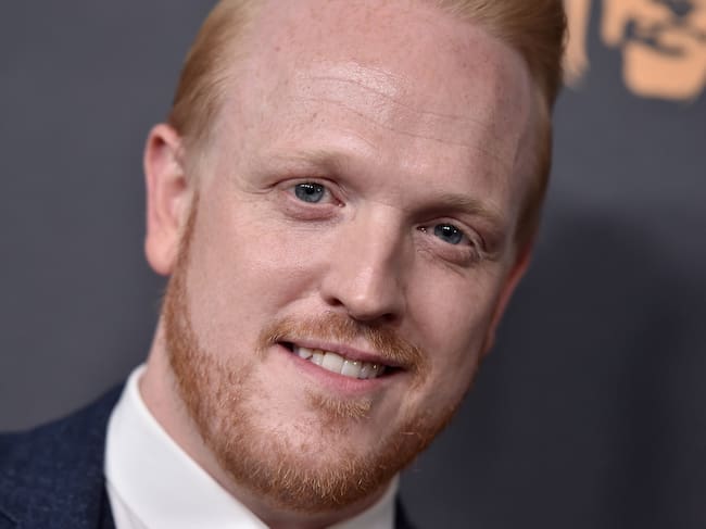 Owain Rhys Davies, en los premios de la Academia Británica en 2016