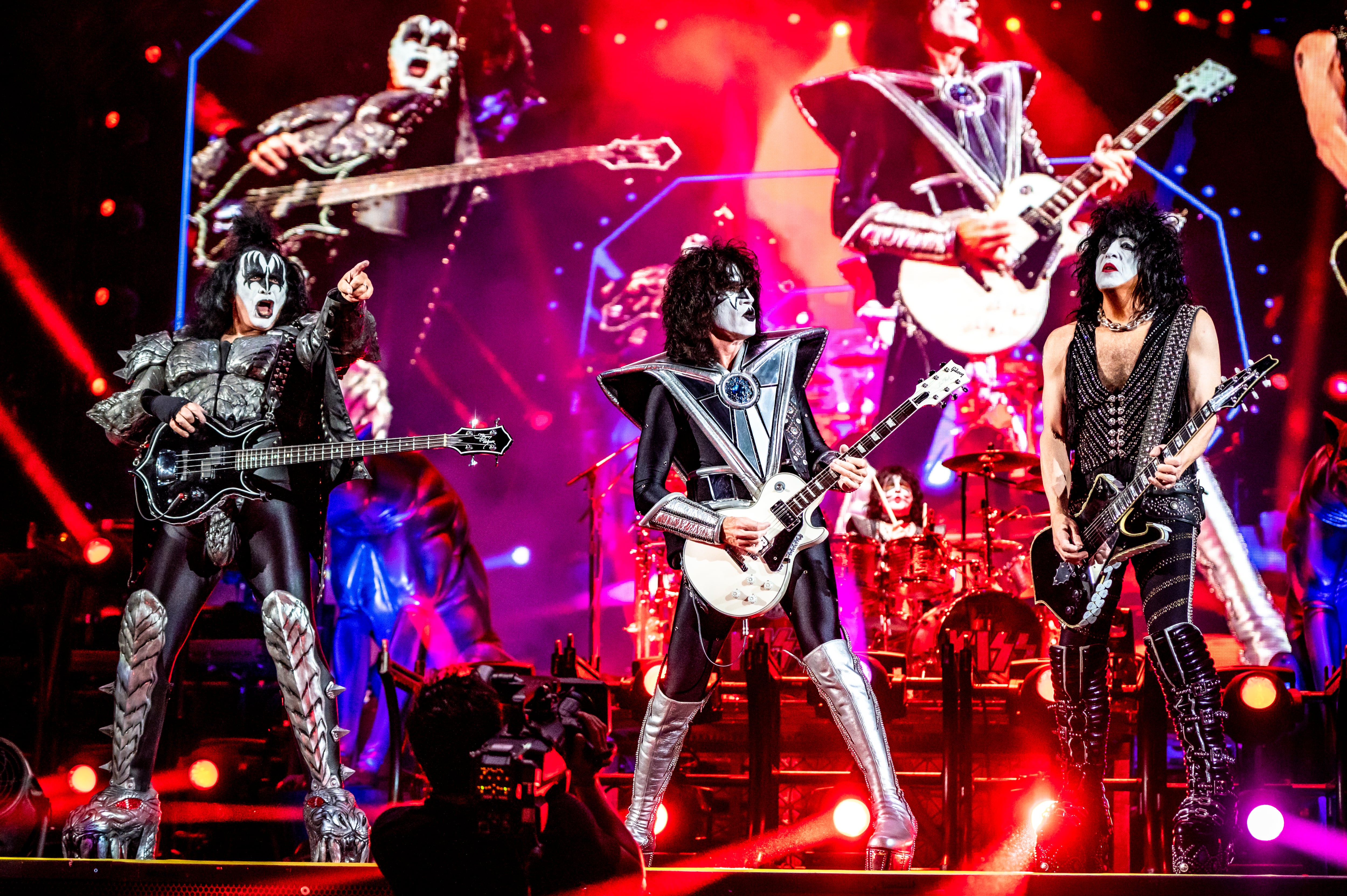 KISS actuando en La Arena de Verona, Italia, el 11 de julio de 2022.