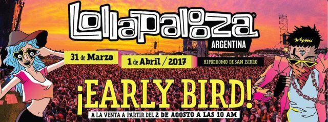 Se viene Lollapalooza 2017