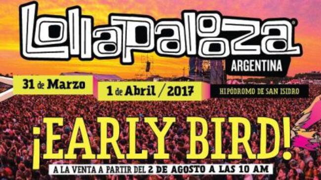 Se viene Lollapalooza 2017