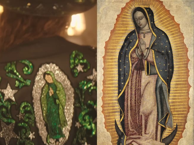 Shakira en &#039;Entre Paréntesis&#039; lleva en la chaqueta a a Virgen de Guadalupe