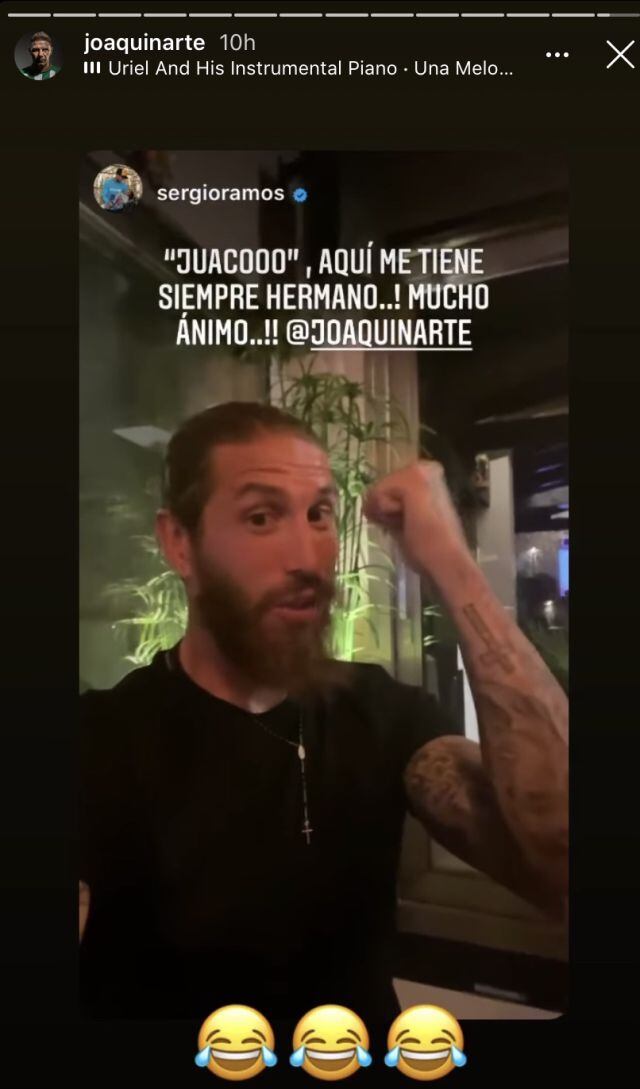 La respuesta de Sergio Ramos a la llamada de Joaquín.