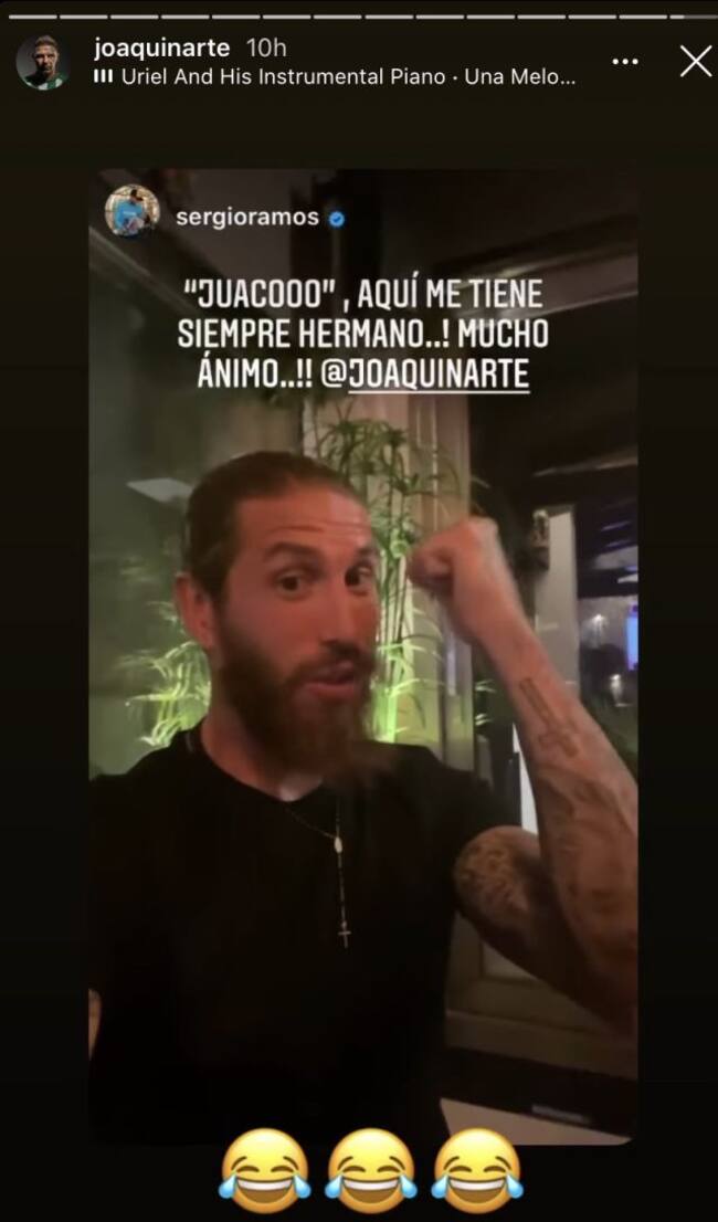 La respuesta de Sergio Ramos a la llamada de Joaquín.