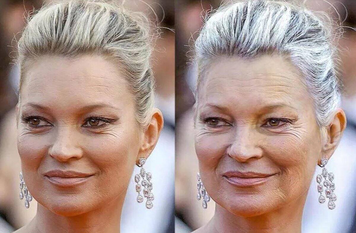La actriz Kate Moss - Por ser fumadora, su piel envejecería más rápido.