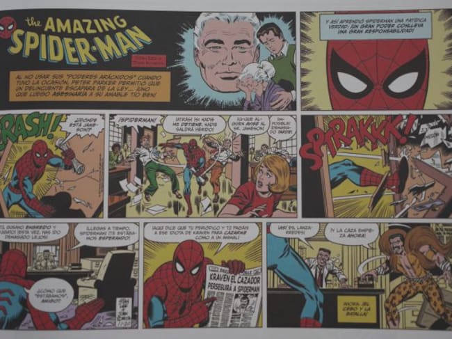 Llegan a España las 'tiras de prensa' de Spider-Man