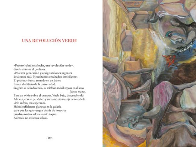 Uno de los poemas y dibujos de 'El fin del principio'.