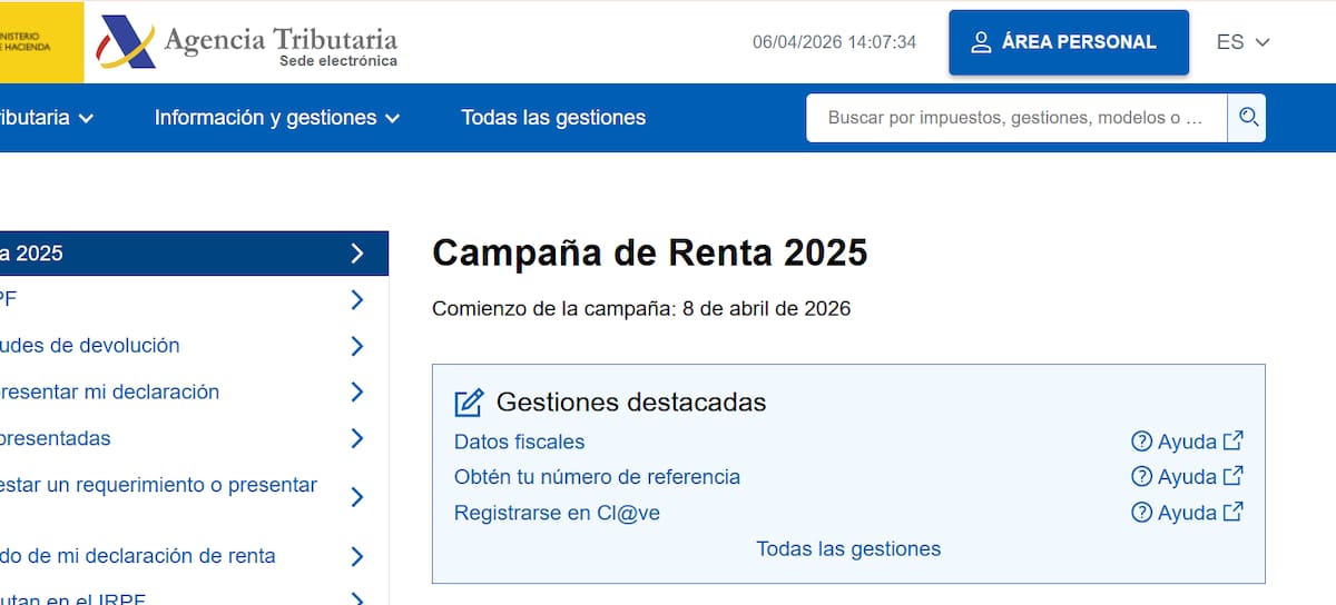 Campaña de la renta 2025