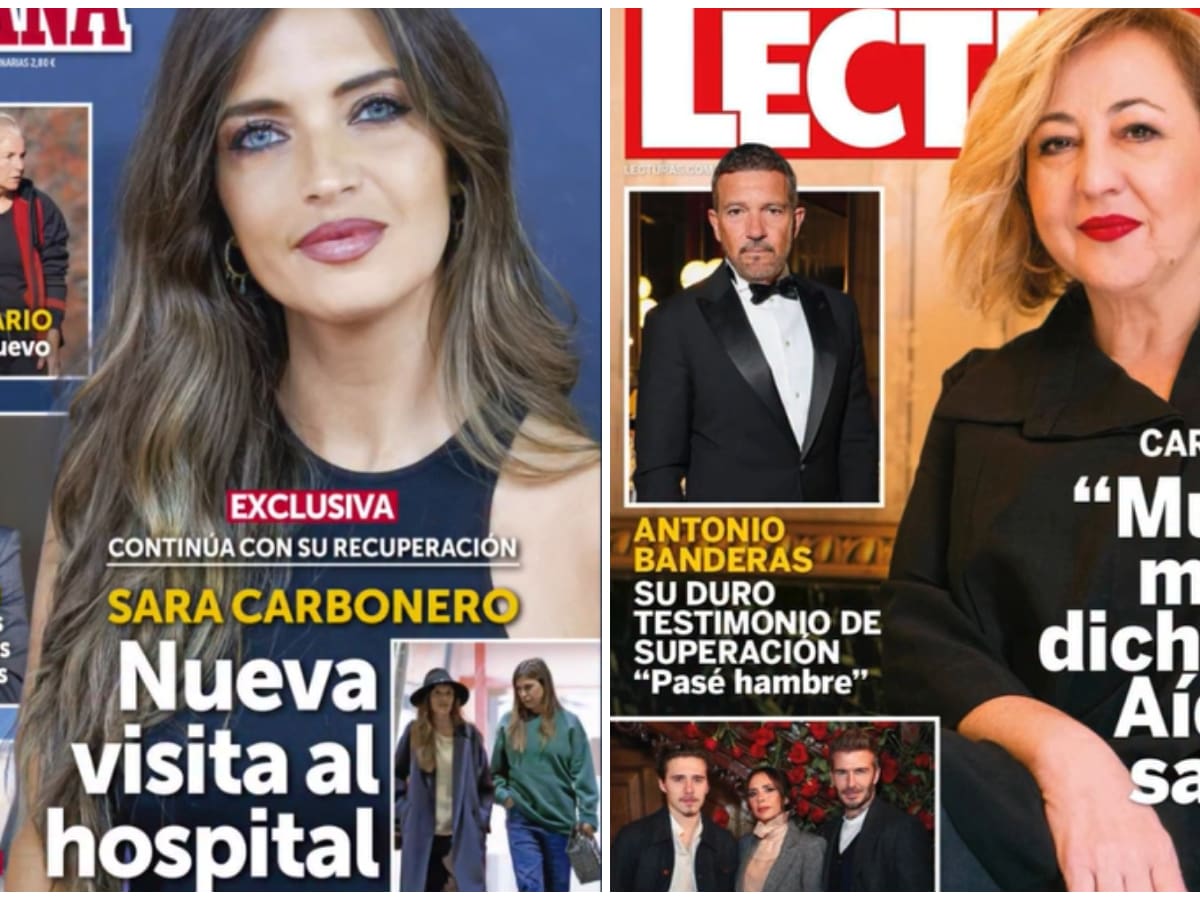Las portadas de las revistas del corazón de hoy, 28 de enero: Carmen Machi, los Beckham y el divorcio de Alice Campello y Morata