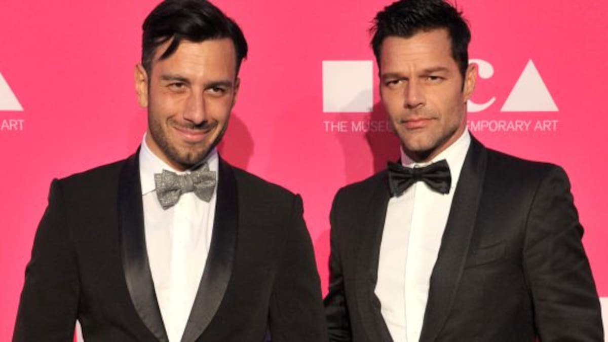 Las románticas fotos de Ricky Martin con su novio