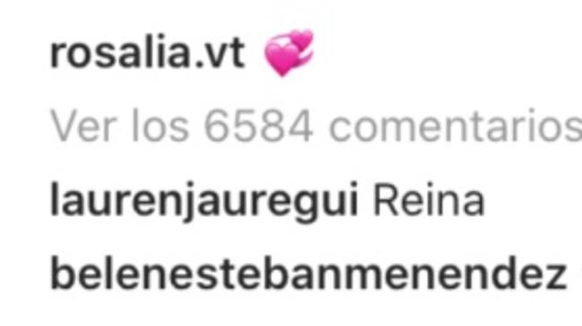 Lauren Jauregui y Belén Esteban, entre los comentarios en las publicaciones de Rosalía