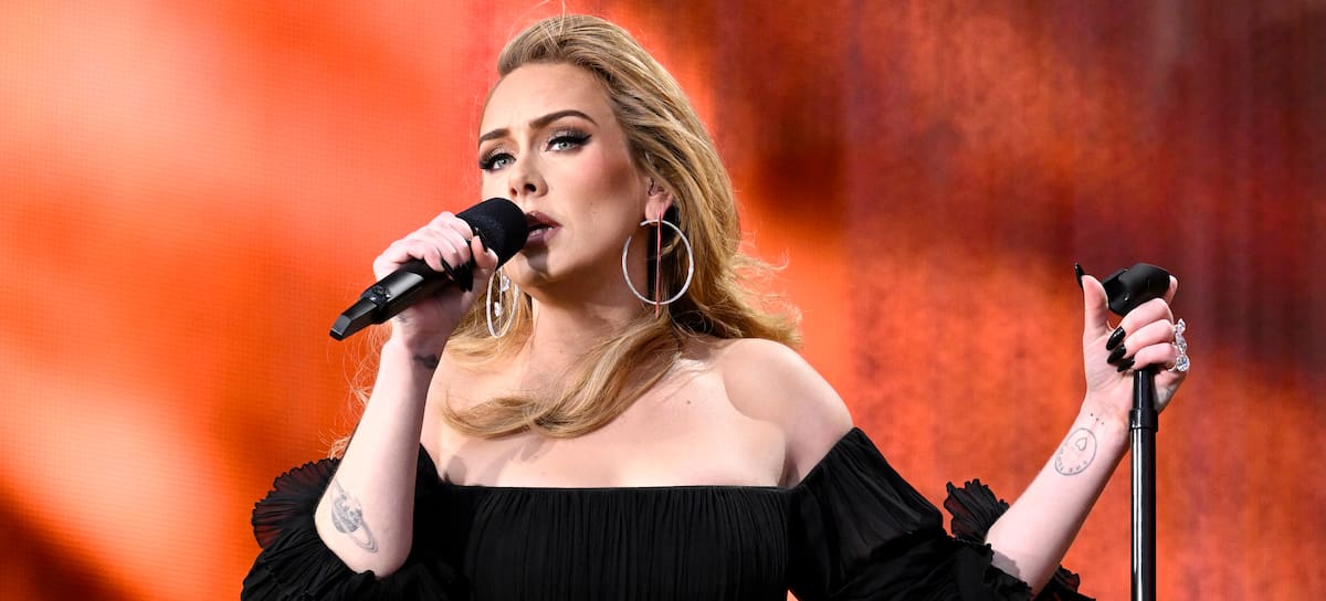 Adele, durante un concierto en Londres en 2022