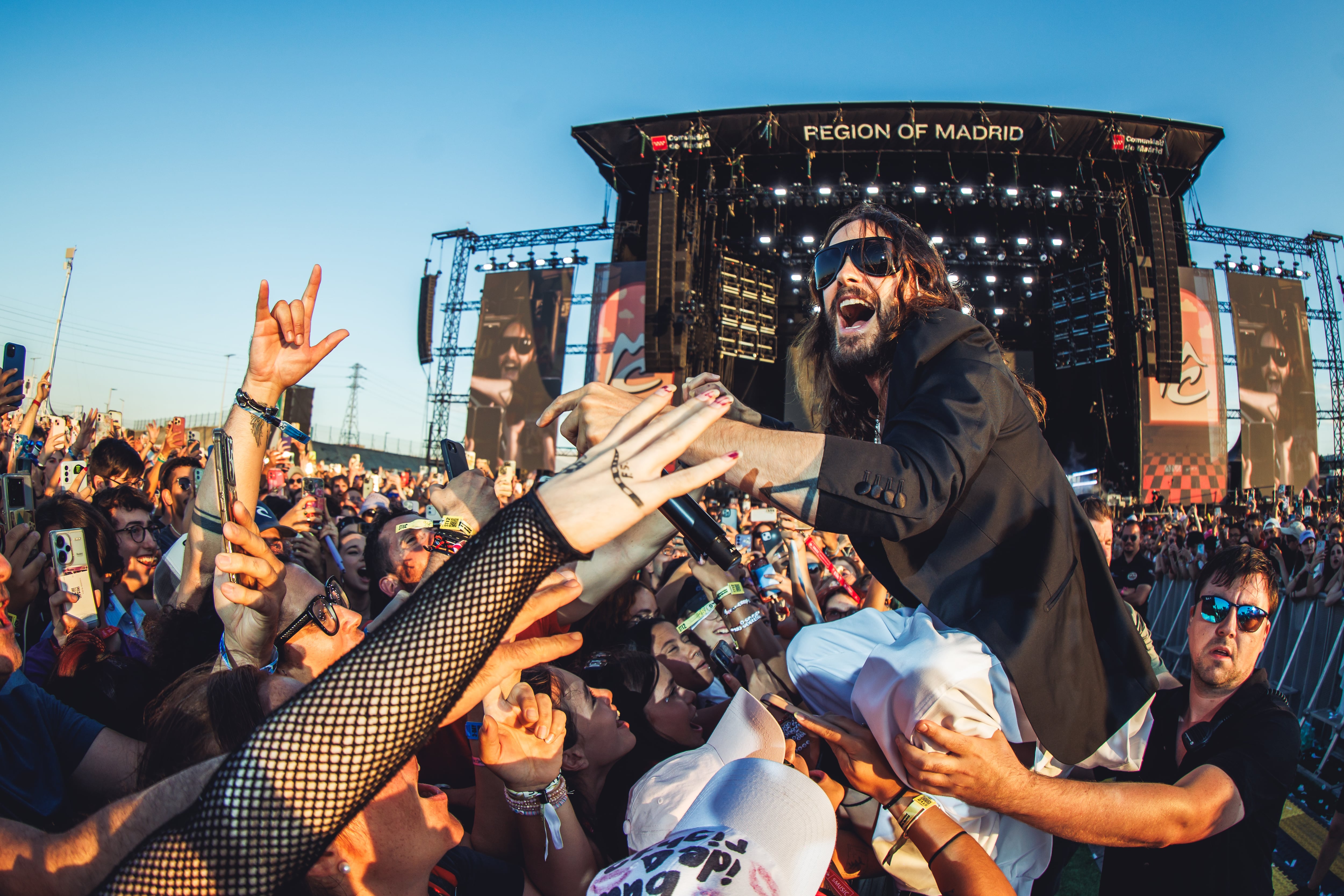 Jared Leto de Thirty Seconds To Mars en el Mad Cool // Fotografía de Javier Bragado cedida por el festival