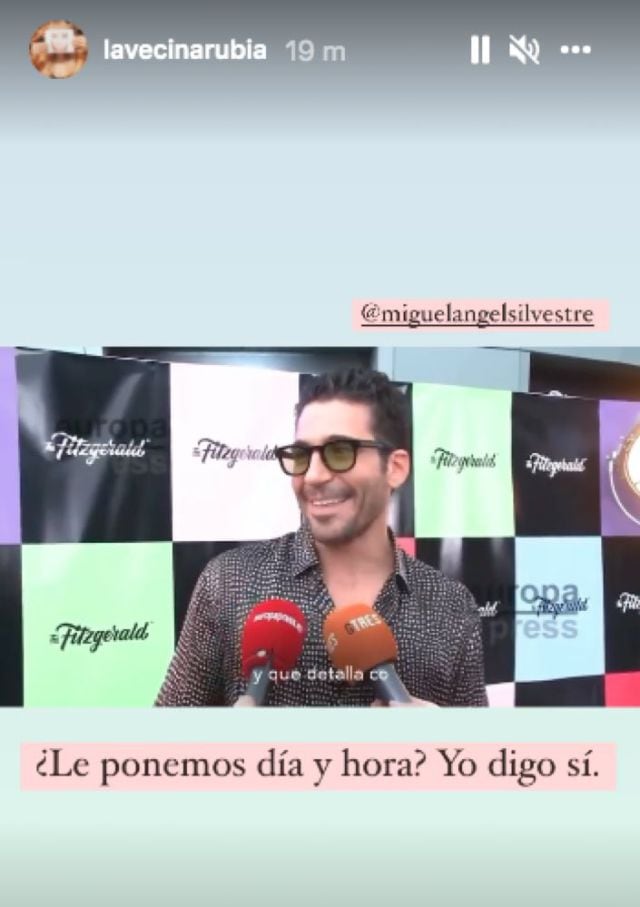 Miguel Ángel Silvestre quiere conocer a La Vecina Rubia