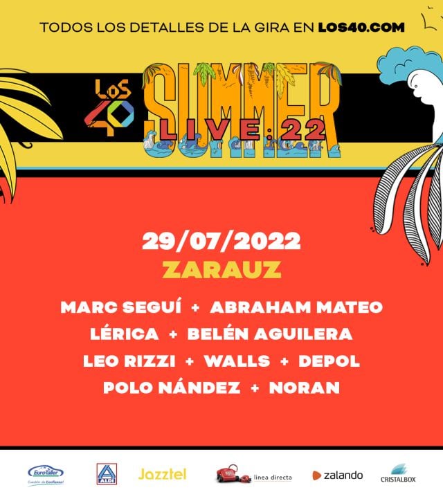 LOS40 Summer Live 2022 en Zarauz: fechas y artistas.