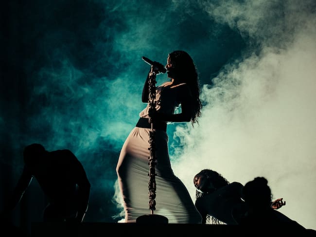 Rosalía en el primer concierto de LUX Tour en Madrid y en España. (Foto cedida por Live Nation España)