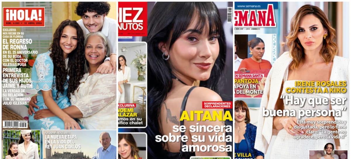 Las portadas de las revistas del corazón de hoy, 8 de abril (Instagram)