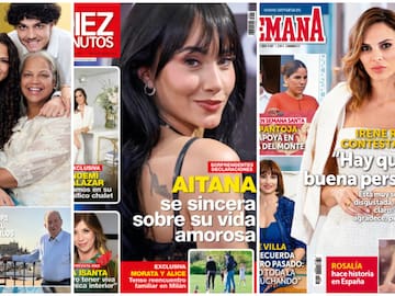 Las portadas de las revistas del corazón de hoy, miércoles 8 de abril: Aitana, Irene Rosales, Rosalía y Noemí Salazar