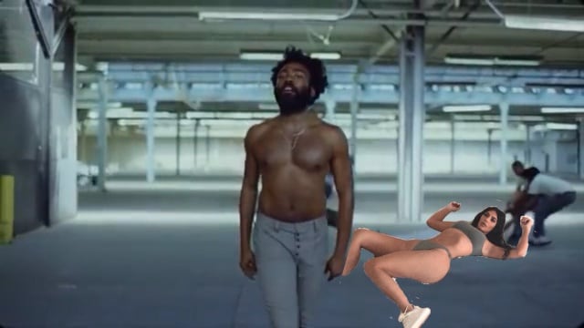 Kim &quot;en el videoclip de This is America&quot;