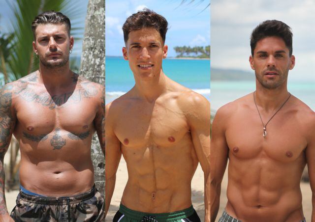 Simone, Iker y Xavi, tres solteros de La isla de las tentaciones.
