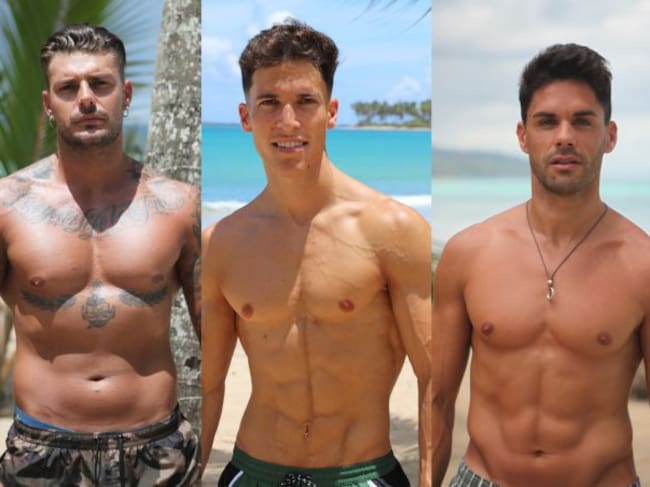 Simone, Iker y Xavi, tres solteros de La isla de las tentaciones.