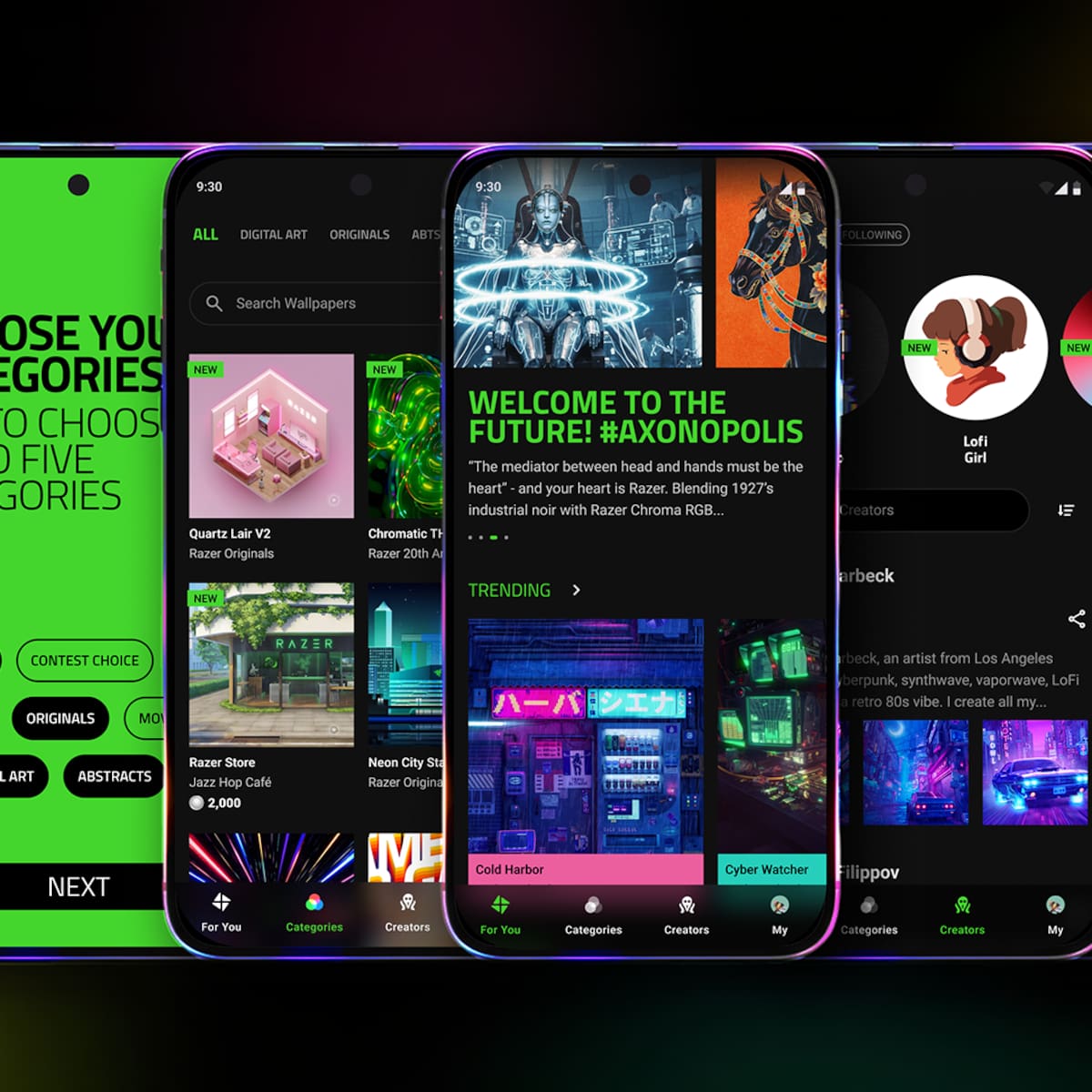 Razer Axon Wallpaper Engine da el salto a los dispositivos móviles Android