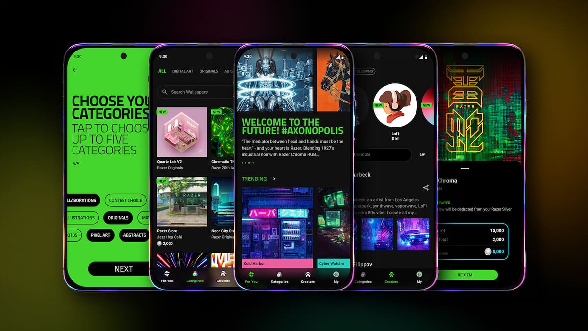 Razer Axon Wallpaper Engine da el salto a los dispositivos móviles Android