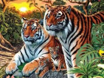 Reto visual: ¿Cuántos tigres ves?