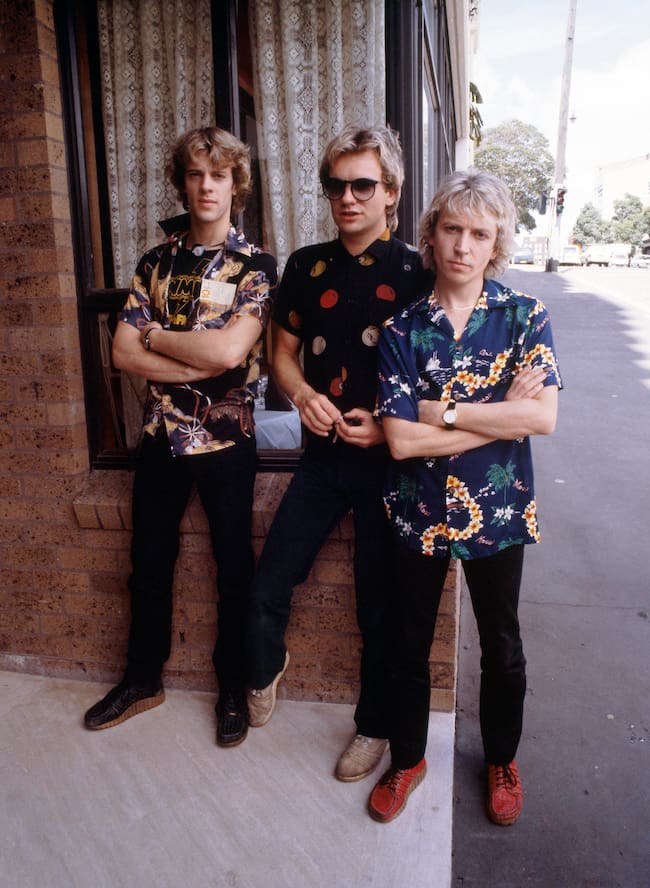 Stewart Copeland, Sting y Andy Summers, integrantes de The Police.