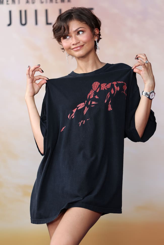 Zendaya en la premiere de 'Spider-Man: un nuevo día' en París