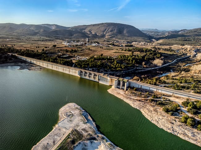 El embalse de Bellús, en la Comunidad Valenciana.