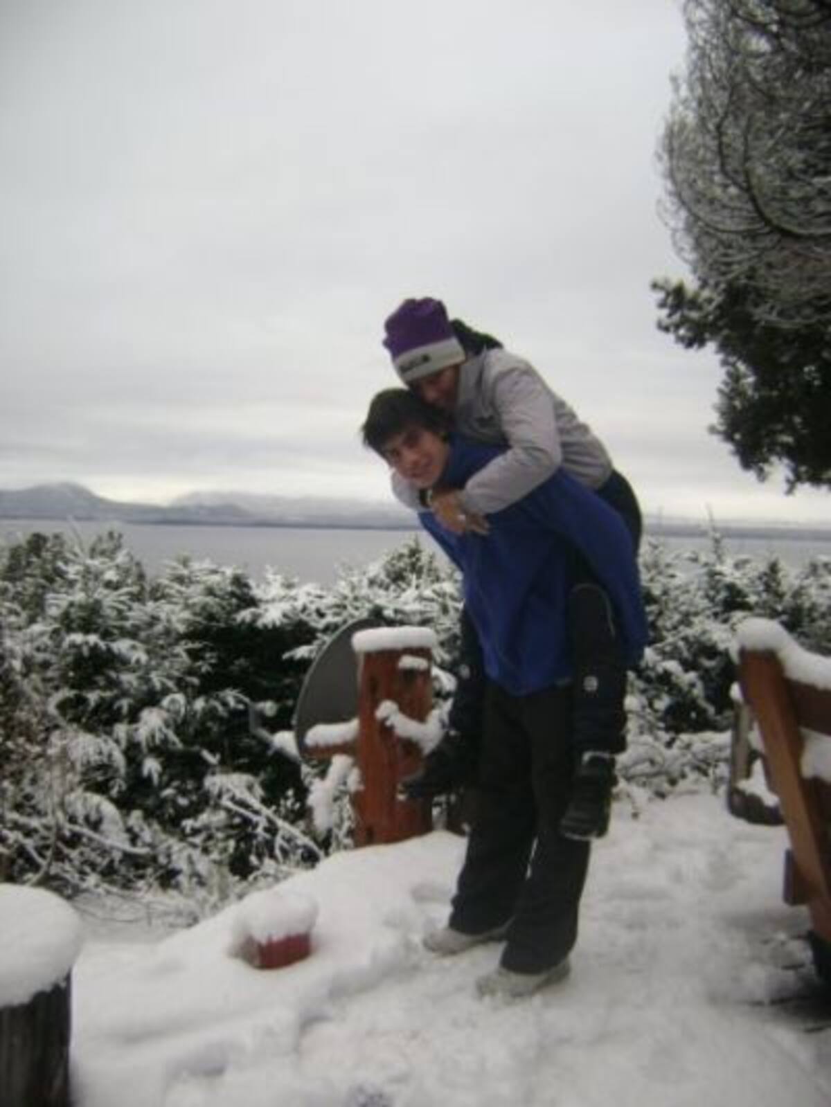 Nahuel y su mamá