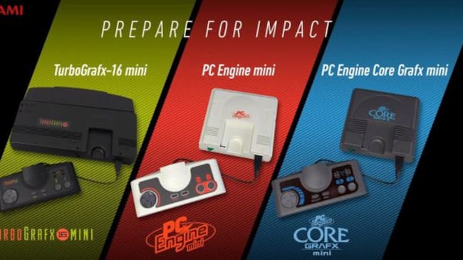 Las tres versiones de PC Engine para EEUU, Japón y Europa