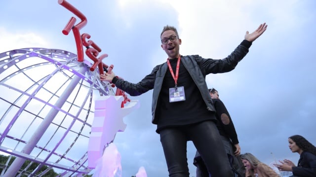 Óscar Martínez, en la Ciudad del Rock.