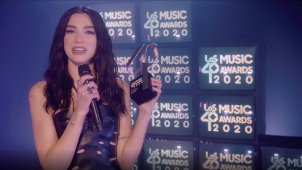 Los emotivos recuerdos de Dua Lipa tras conquistar 2 LOS40 Music Awards 2020