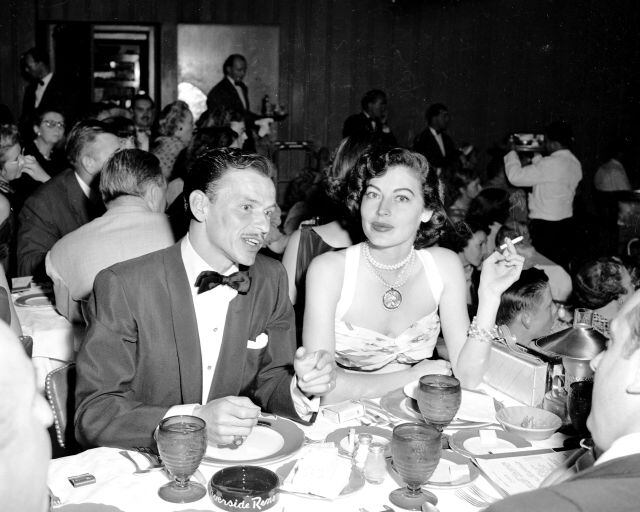 Frank Sinatra y Ava Gardner en 1951.