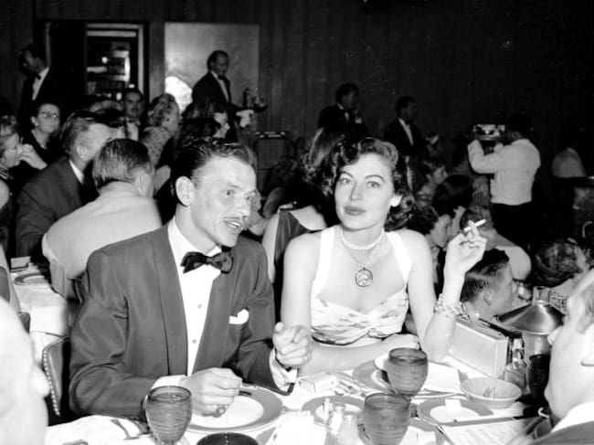 Frank Sinatra y Ava Gardner en 1951.