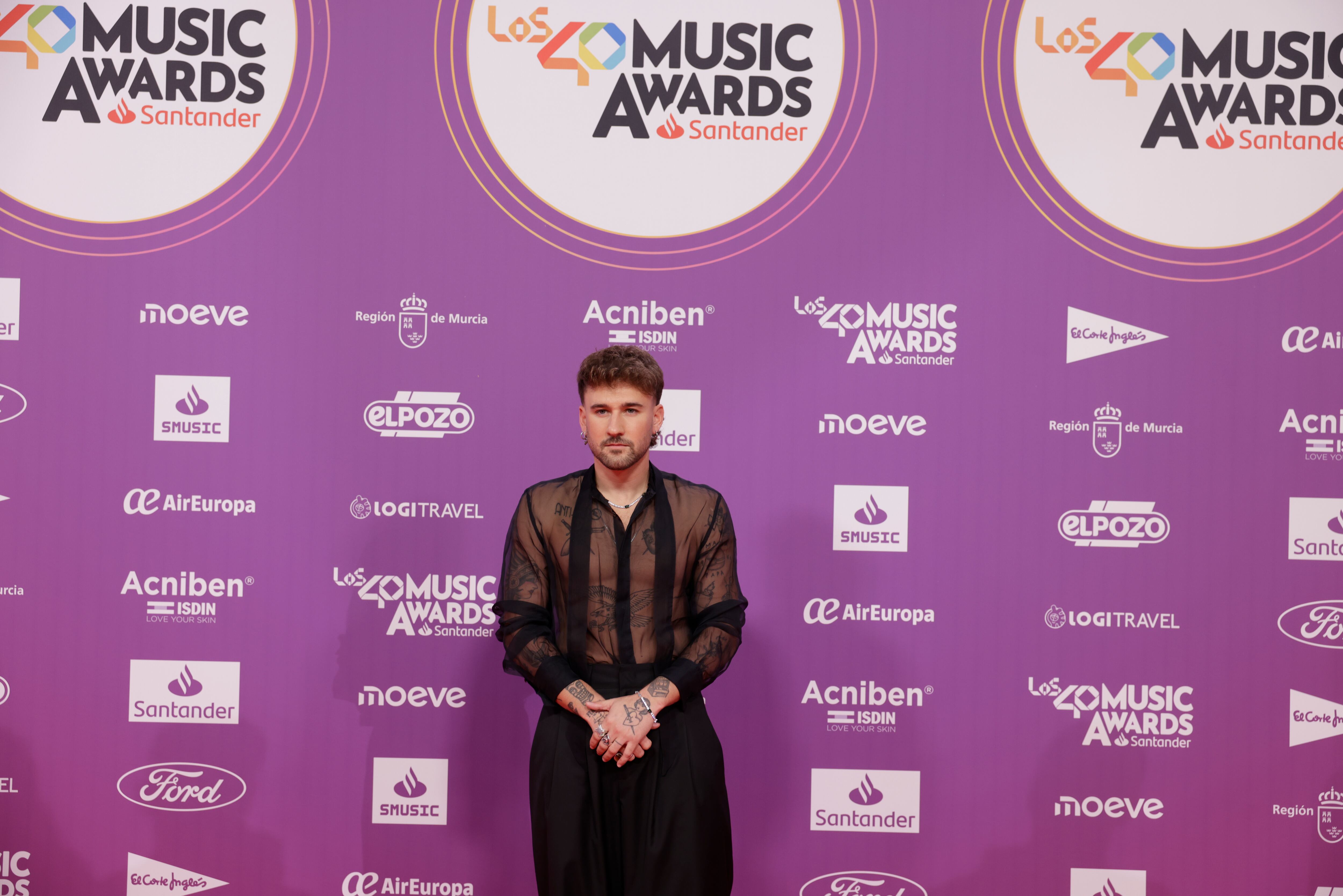 Dani Fernández en LOS40 Music Awards Santander 2025