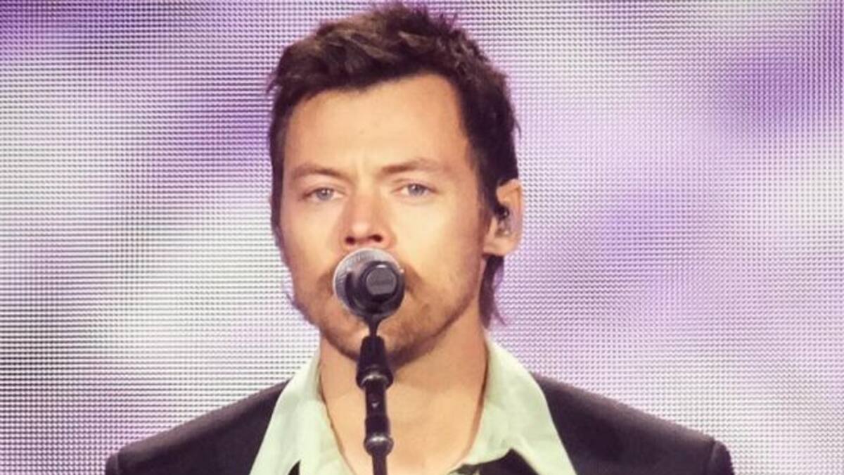 Harry Styles volvió a cantar en el escenario