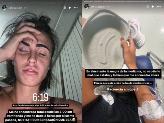 Sofía Suescun es ingresada de urgencia tras no parar de vomitar