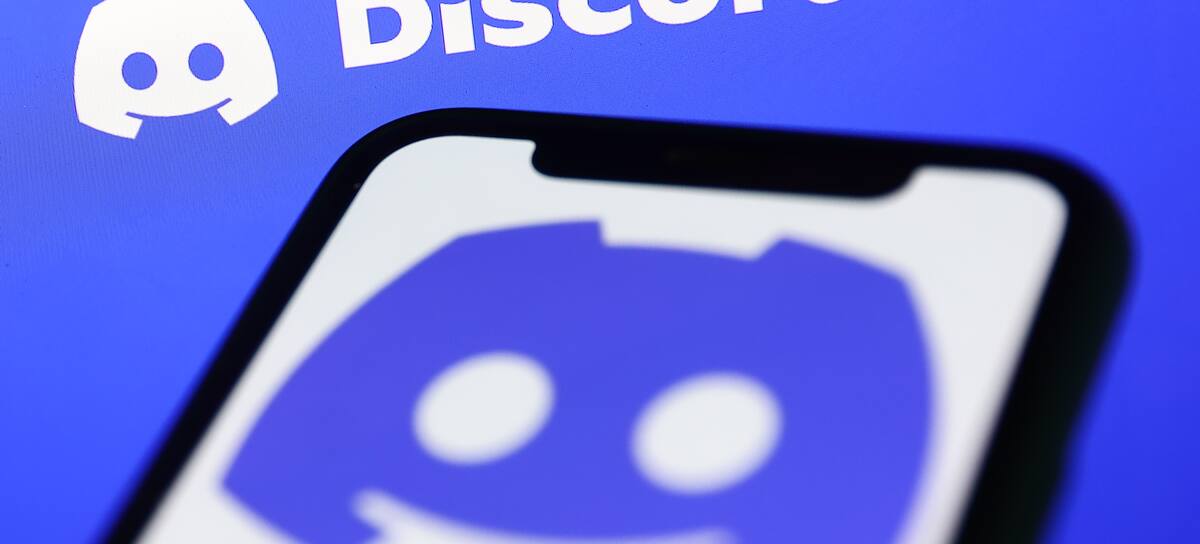 Logo de Discord en una pantalla de iPhone.