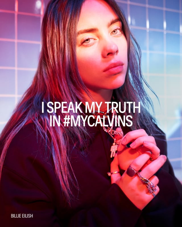 Billie Eilish para Calvin Klein