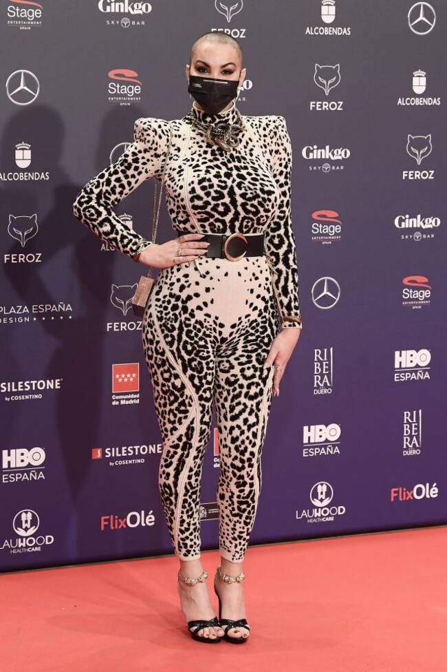La actriz Daniela Santiago en la alfombra roja de los Feroz 2021