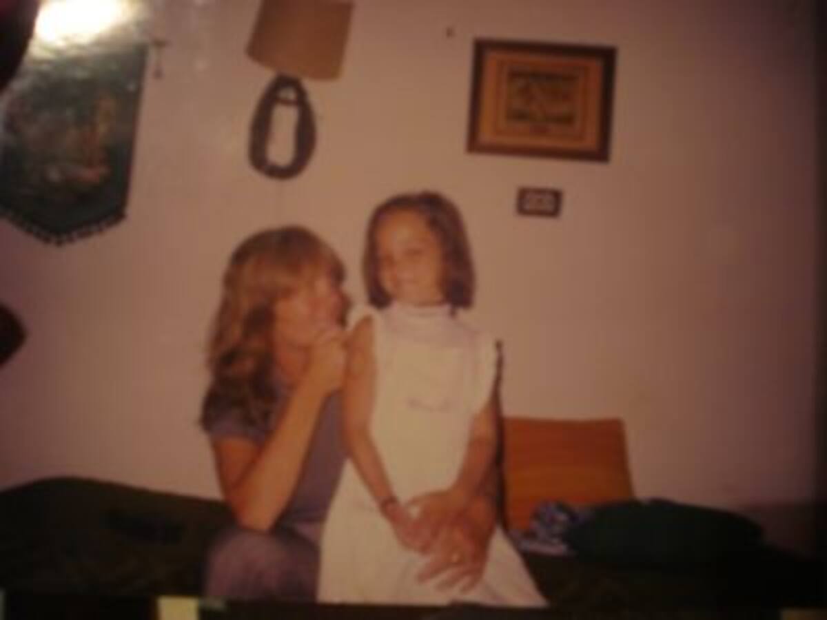 Mechi y su mamá