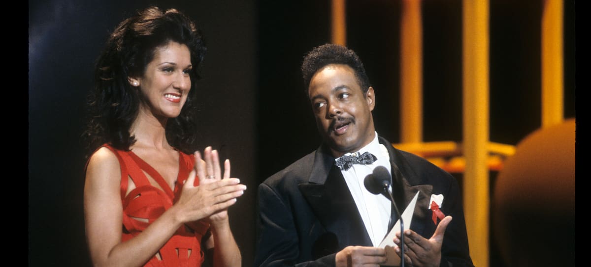 Céline Dion y Peabo Bryson en los American Music Awards 1993.