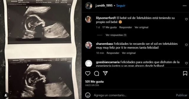 Jessica compartió la ecografía de su bebé