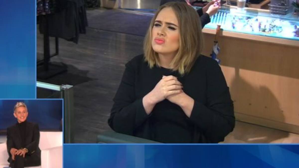 Mirá la broma de Adele en el restaurant