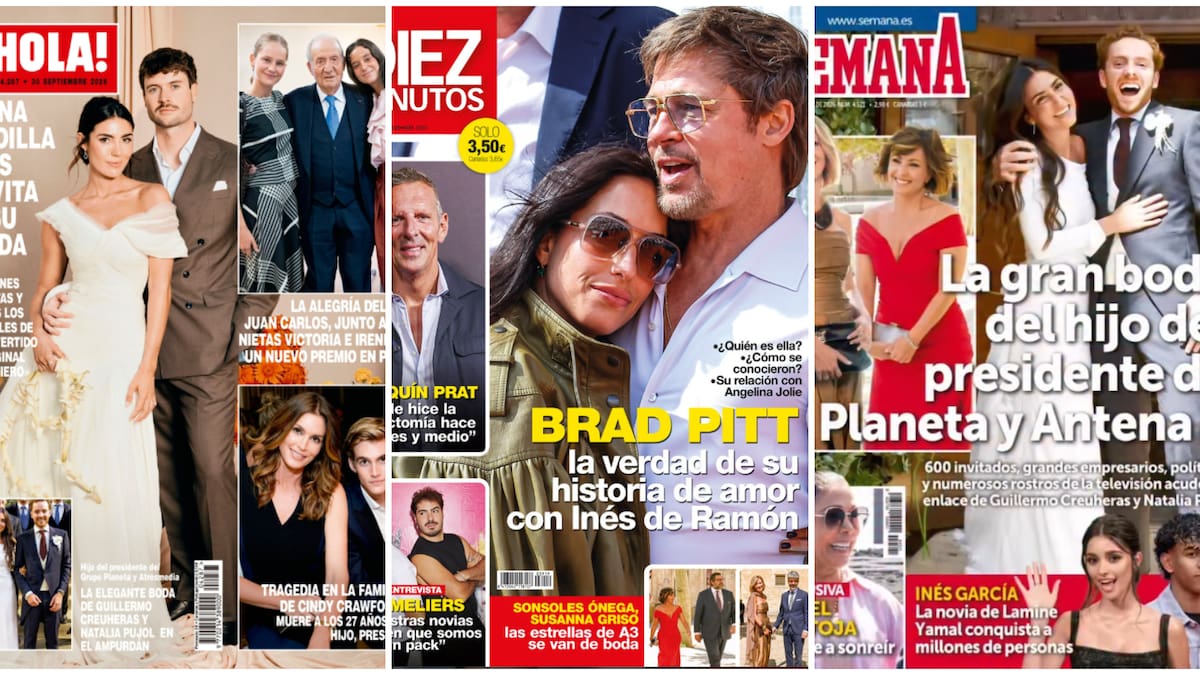 Las portadas de las revistas del corazón de hoy, miércoles 23 de septiembre: Los Javis, la paternidad de Joaquín Prat y la boda de Anna Padilla